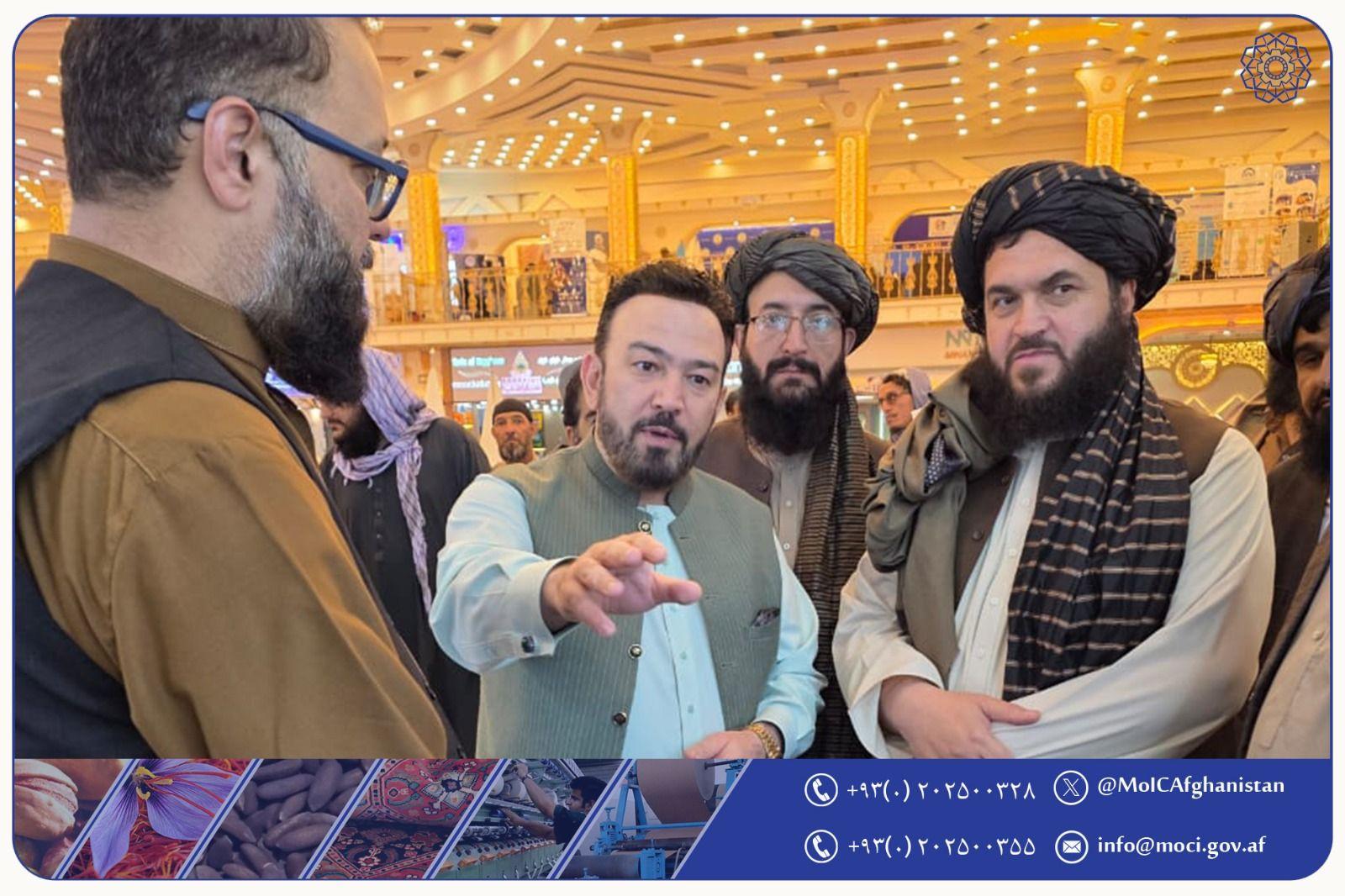 د صنعت او سوداګرۍ وزارت معین د امام ابوحنیفه (رح) له پنځم نړیوال نندارتون څخه لیدنه وکړه