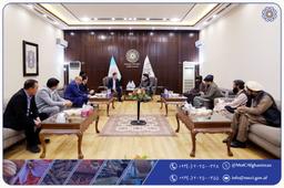ملاقات وزیر صنعت و تجارت امارت اسلامی افغانستان با والی سیردریای جمهوری اوزبیکستان