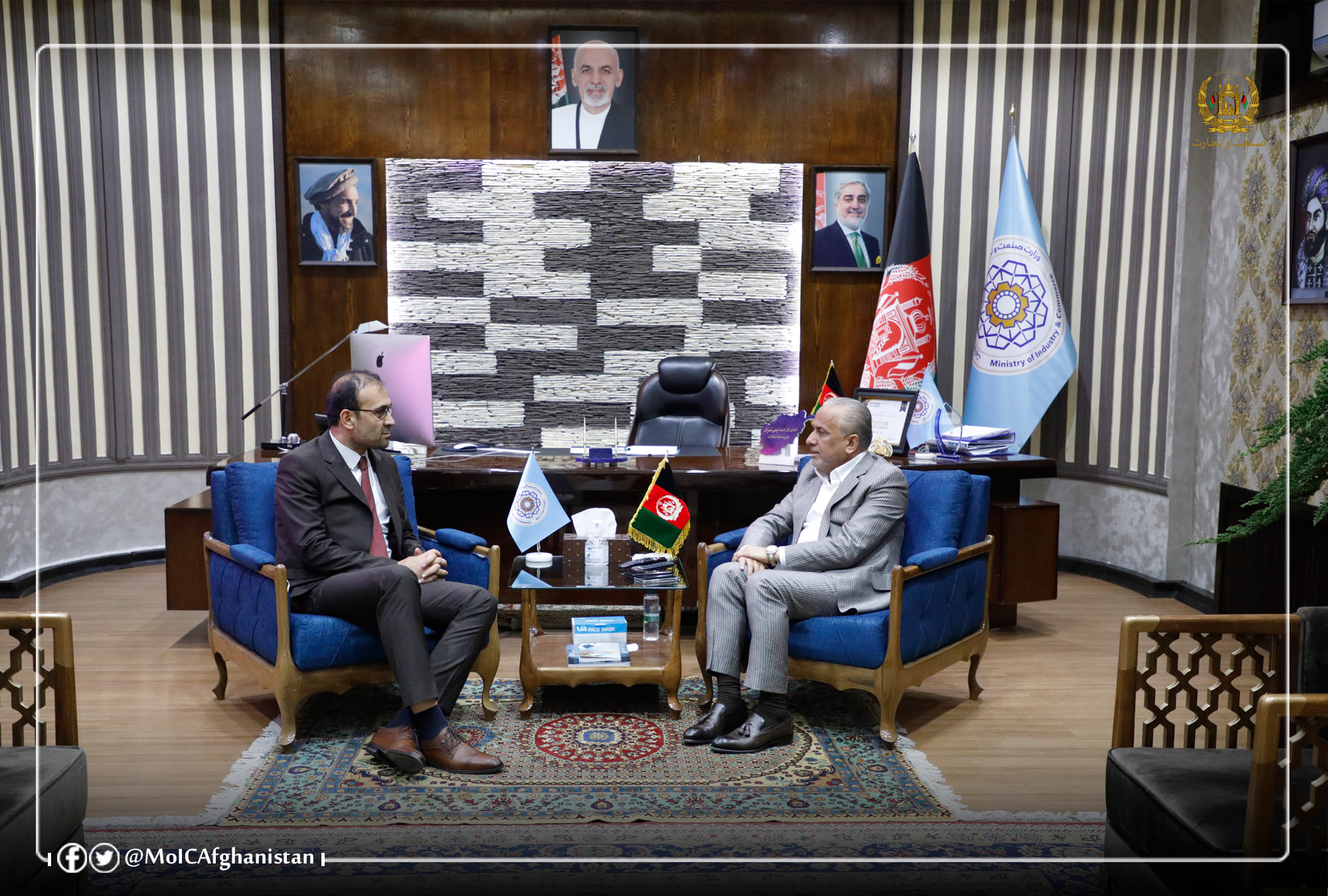 دیدار وزیر صنعت و تجارت با وزیر امورمهاجرین و عودت‌کنندگان