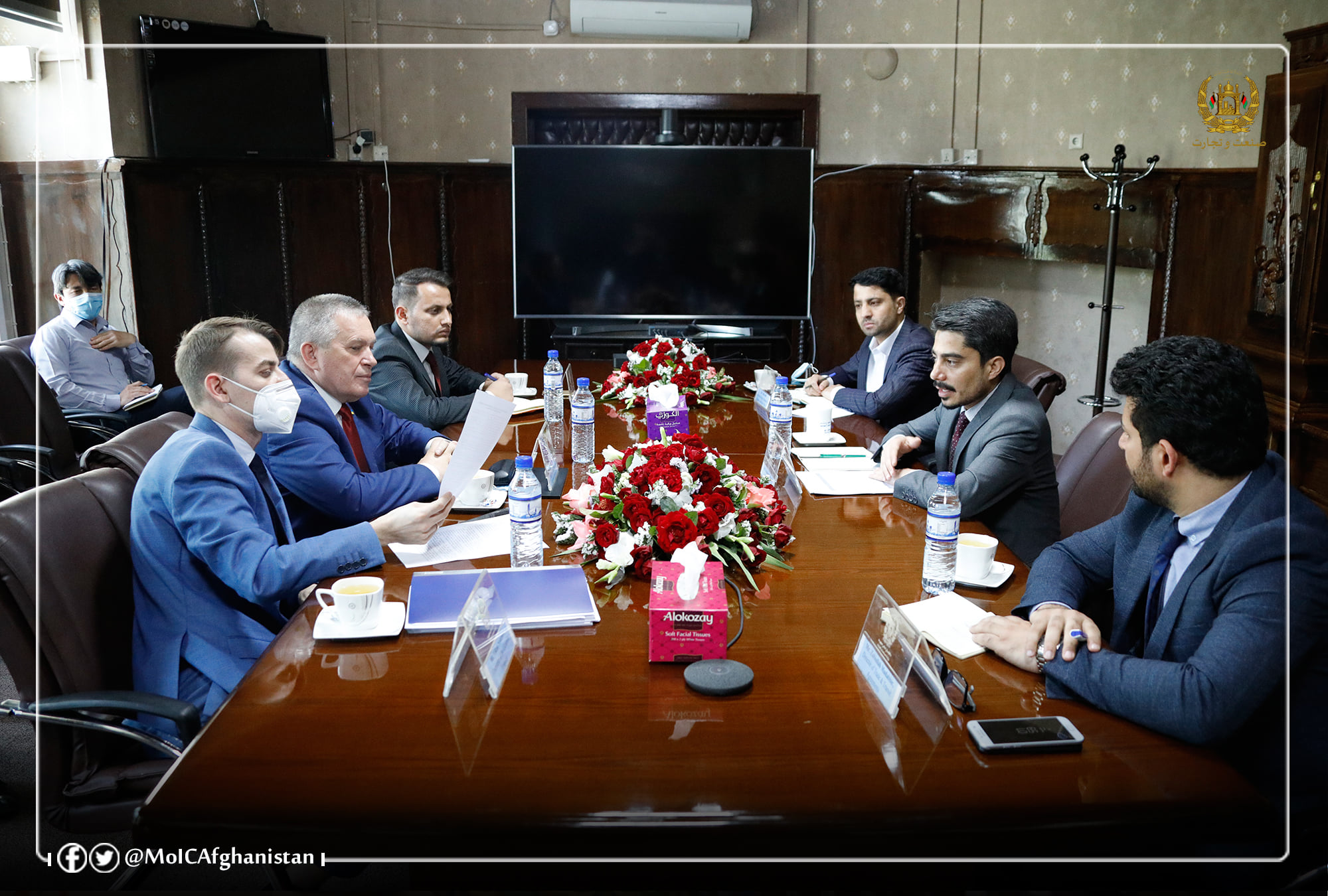 Deputy Minister of Industry and Commerce Meets the Ambassador Extraordinary and Plenipotentiary of the Republic of Ukraine to Afghanistan