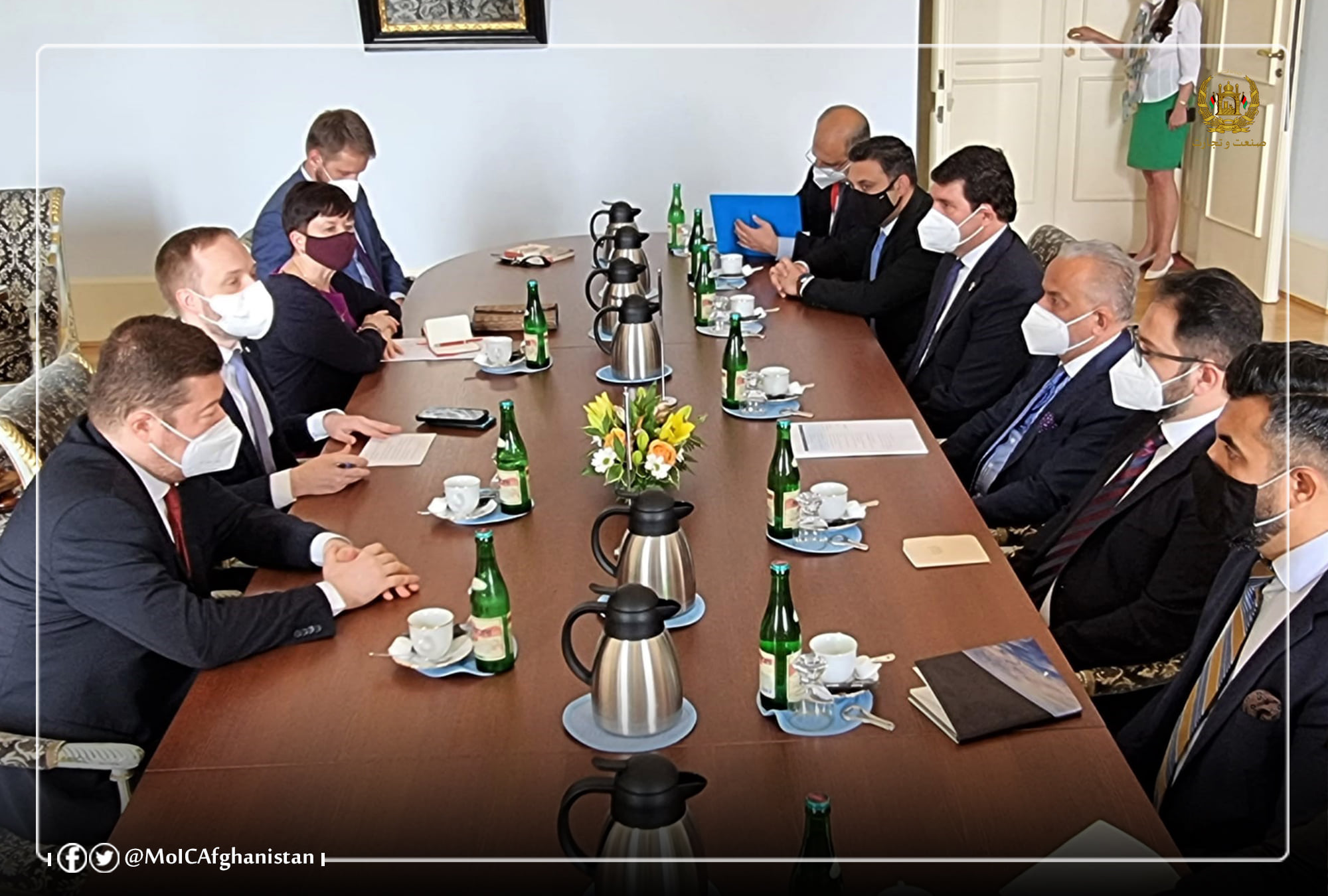 Meeting of the high-ranking Afghan government delegation with the Minister of Foreign Affairs of the Czech Republic