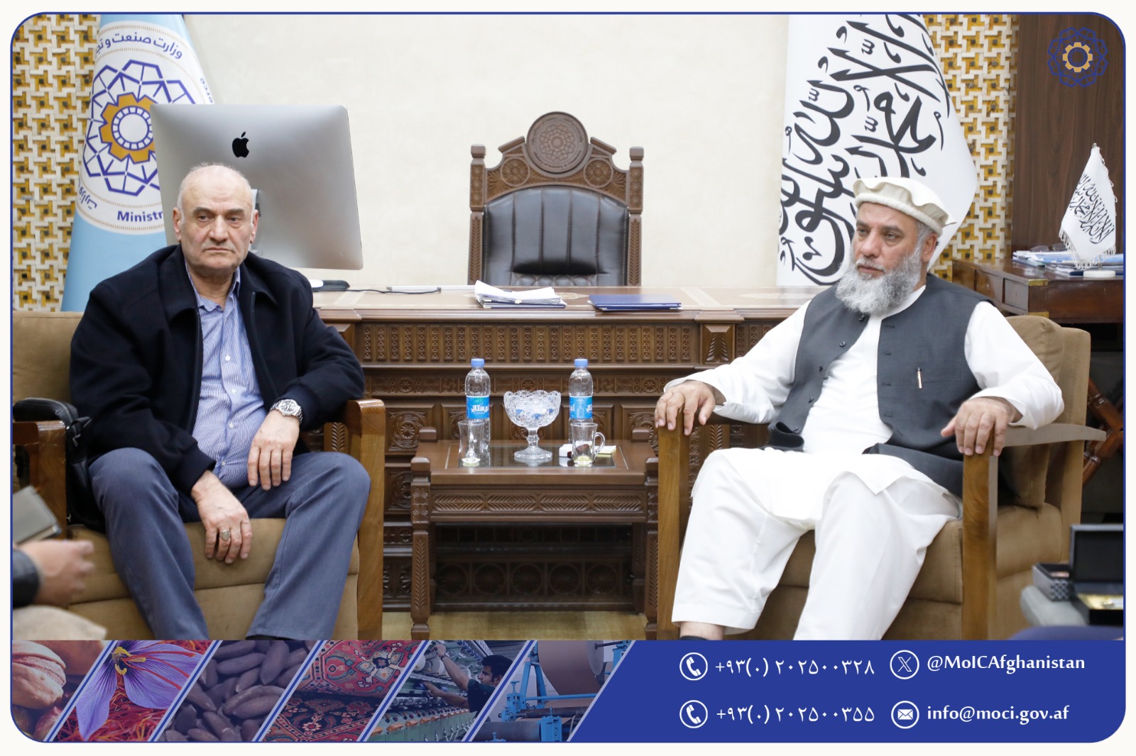 دیدار سرپرست وزارت صنعت و تجارت با رئیس شرکت امی اغلو گروپ