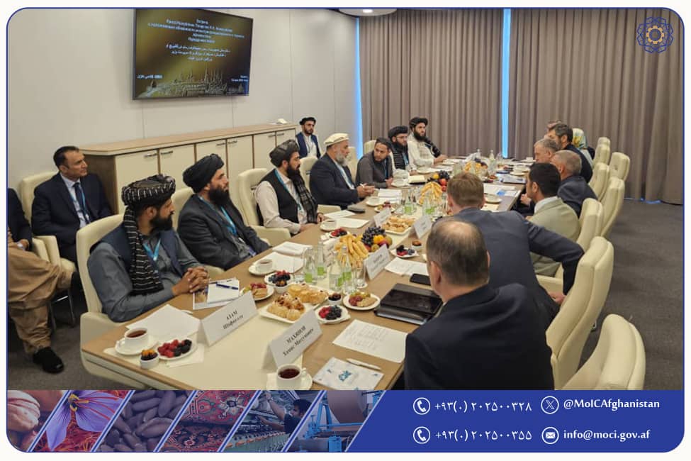 سرپرست وزارت صنعت و تجارت در حاشیه کازان فورم با رئیس جمهور تاتارستان دیدار و ملاقات نمود