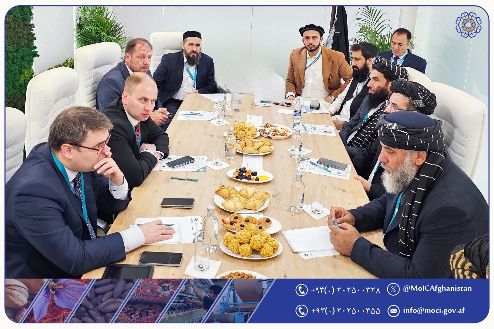 سرپرست وزارت صنعت و تجارت با معاون اول وزارت صنعت و تجارت فدراتیف روسیه دیدار و ملاقات نمود